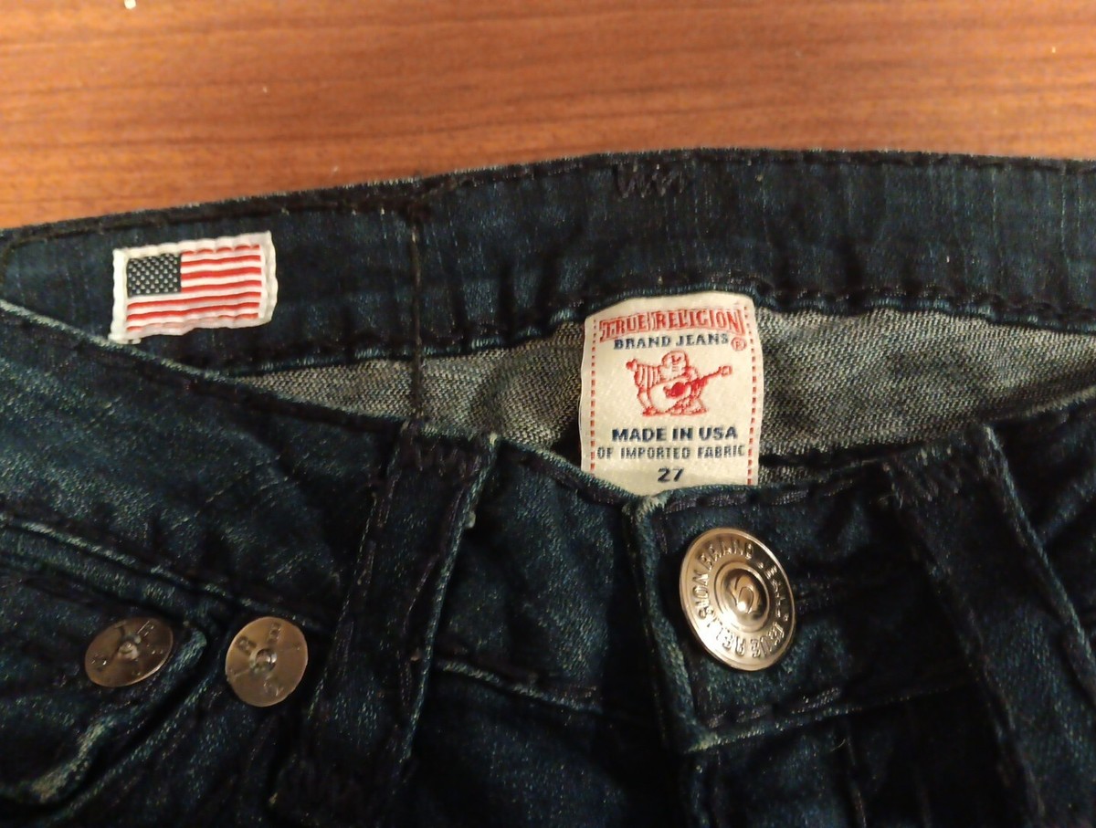 TRUE RELIGION フレアデニム　30 Becky Vintage True Religion Becky Super-T Flare Jean Wm Sz 27 Dark
