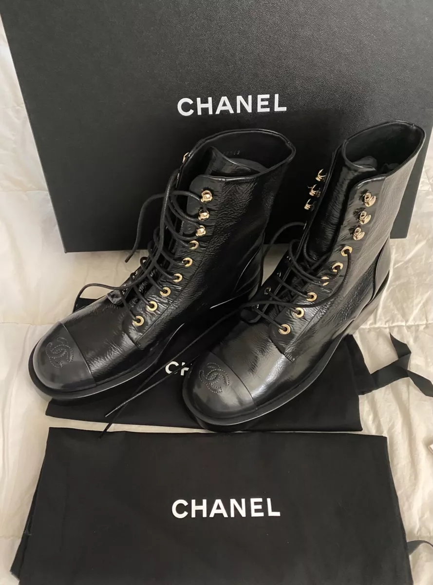 Chanel combat top boots 2019
