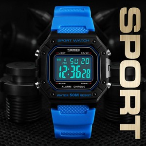 SKMEI-Men-039-s-Military-Digital-LED-Sport-Alarm-Chrono-Calendar-Square-Wrist-Watch
