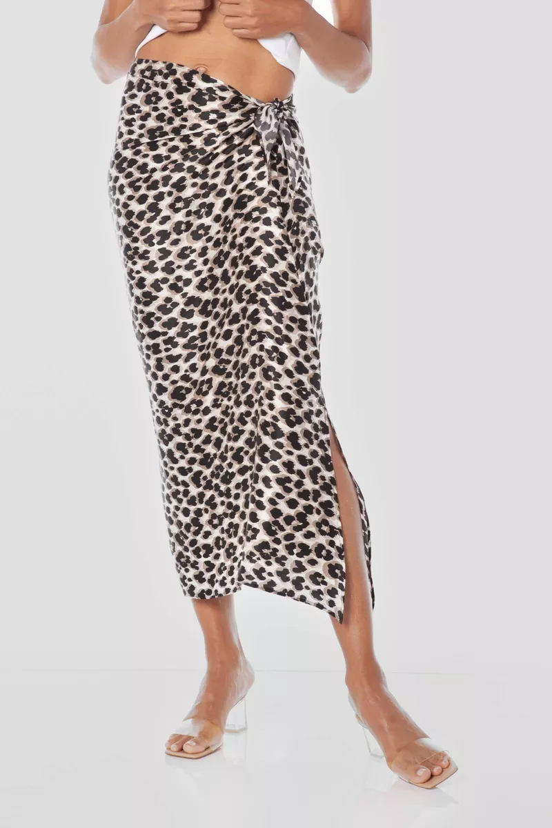 Cheetah top wrap skirt