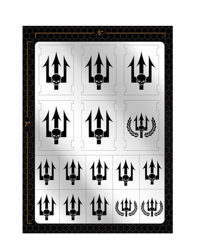 Chapter Customizer Skull Tridents bits Compatible w/ Warhammer 40k Space Marines - Picture 13 of 16