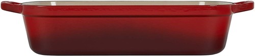 LE CREUSET 7 QT Gusseisen Signature Rechteckiger Bräter Kirschrot Heidelbeere ✅✅✅ - Bild 13 von 16