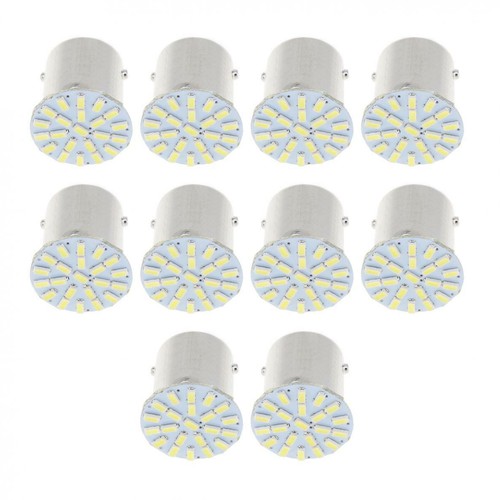 10X White 1156 BA15S 22-SMD LED Light bulb Turn Signal Backup Lamp P21W 382 7506 - Picture 4 of 10