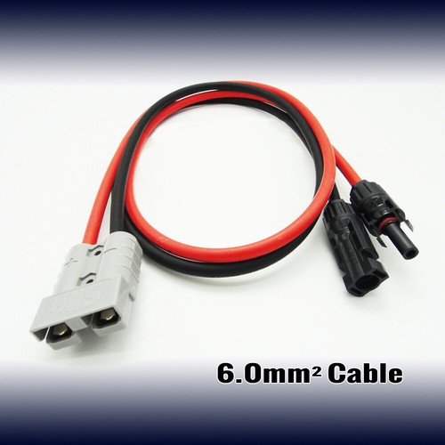 110CM MC-4 CONNECTOR TO 50AMP ANDERSON PLUG SOLAR 6MM² CABLE ADAPTOR WIRING LEAD - Picture 3 of 24