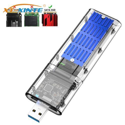 XT-XINTE M2 SSD CASE SATA Chassis M.2 To USB 3.0 SSD Adapter for NGFF PCIE SATA - Picture 1 of 12