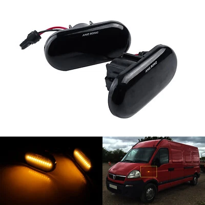 Feux Clignotant Répétiteur LED Ambre Pour Dacia Dokker Duster Lodgy Logan Vivaro - Photo 1/4