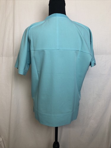 Figs Womens Neon Blue Lismore Crew Neck Scrub Top Size XS NEW - Picture 2 of 2