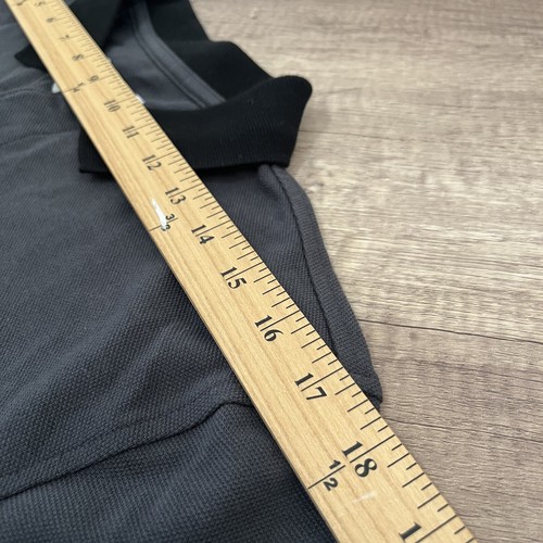 Good Fellow Men's Sz Small Gray w/ Black Collar Long Slv Reg Fit Henley Shirt - Picture 7 of 8