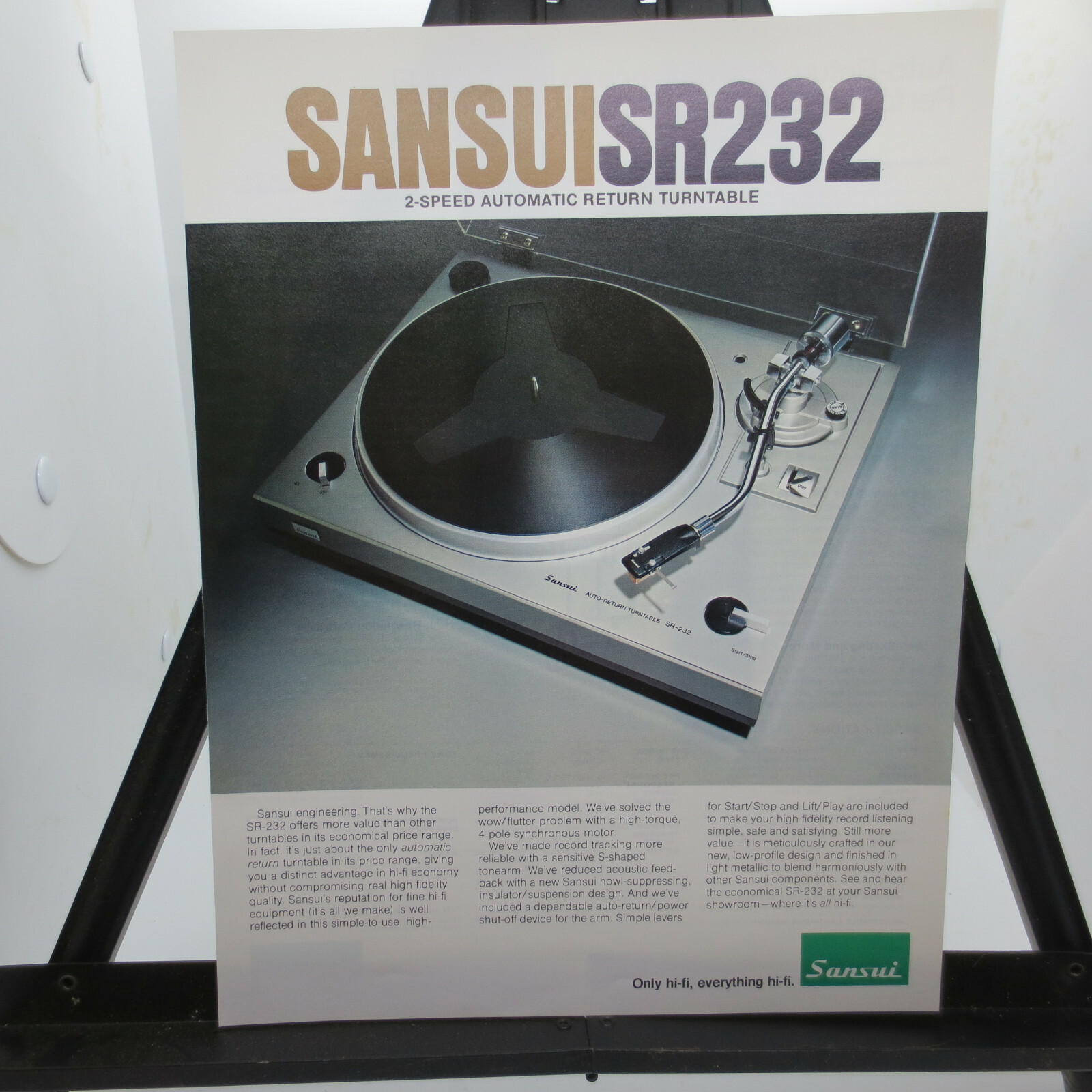 Sansui Plattenspieler Ersatzteil - Kompatibel Mit SR-212 SR-232 SR-313 SRB-200/S