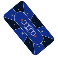 Deluxe Poker Texas Hold'em Rubber Table Mat Layout Cloth Gaming Pad 120x60cm