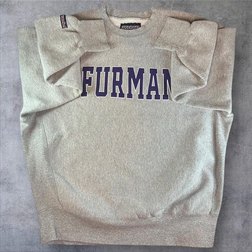 Vintage Jansport Furman University South Carolina Reverse Weave Crewneck 2XL - Picture 4 of 6