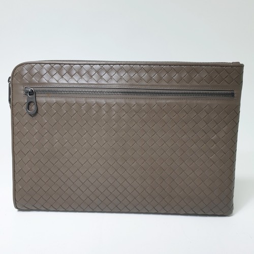 BOTTEGA VENETA Intrecciato Document Case Clutch Bag Leather 406021 Booklet BA012 - Picture 3 of 10