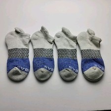 Bombas Original Tri Block Ankle Socks Lot Of 4 Pairs Size M