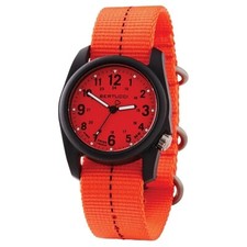 Bertucci DX3 Plus Unisex Blaze Dial Orange Nylon Band Quartz Watch 11121