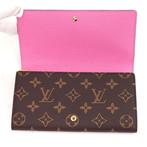 LOUIS VUITTON x YK Portefeuille Sarah NM Kusama Yayoi Monogram Pumpkin MINT - Picture 4 of 10