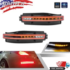 4-in1 Sequential LED Rear Fog Brake Light Turn Signal Lamp For 03-09 Nissan 350Z