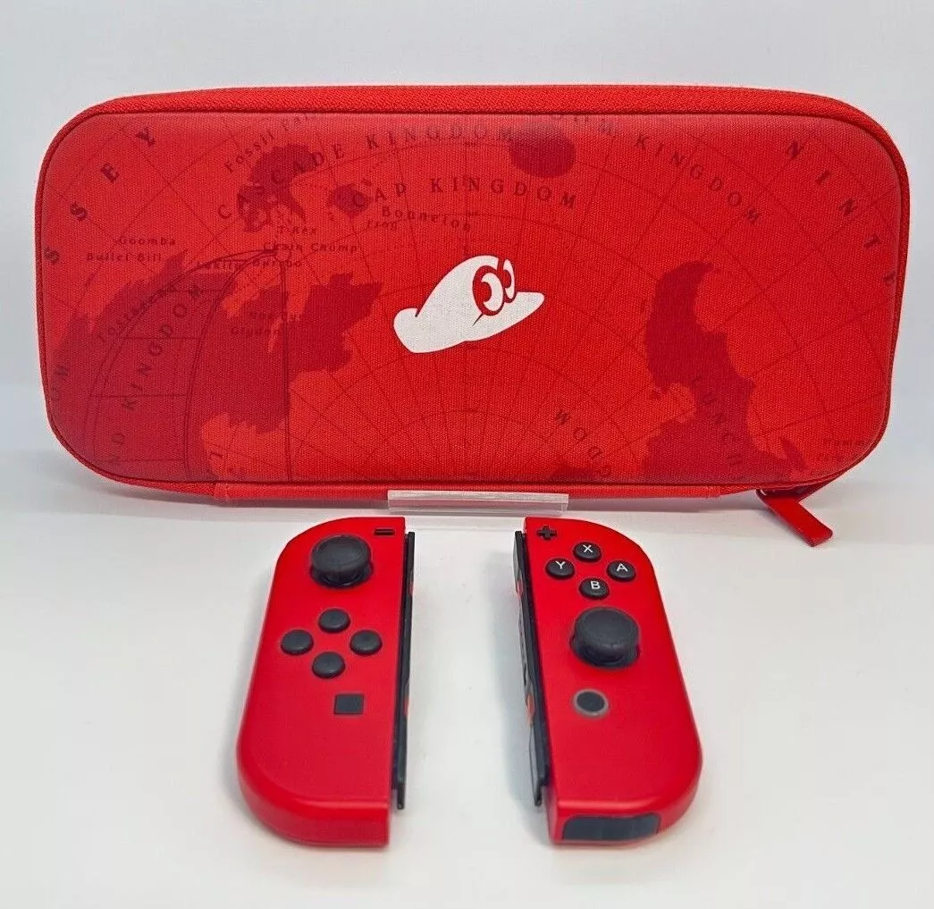 Nintendo Switch Joy Con L R Mario Odyssey Red Rare Color Joy Con