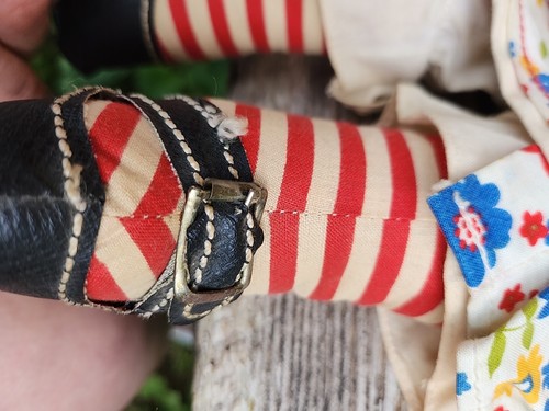 Vintage 1960er Jahre Raggedy Ann Puppe 18" Teach & Play mit Outfit & Schuhen HTF Knickerbocker - Bild 14 von 17