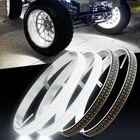 15.5/17″ Pure White LED Wheel Ring Lights Kit 5-Row Car Truck Wheel Rim Lights