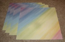 It Take Two 12x12 Scrapbook Papers (4) ~ Rainbow Wash Medium Weight
