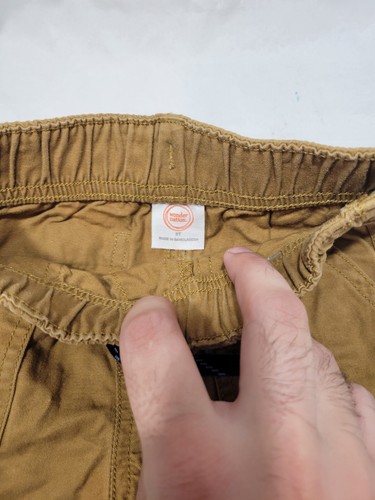 Wonder Nation Khaki Beige Brown Tan Cargo Shorts Toddler Stretch Drawstring 3T - Picture 3 of 3