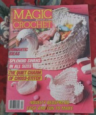Magic Crochet Magazine April 1988 Wonderful Easy Patterns to Follow EUC