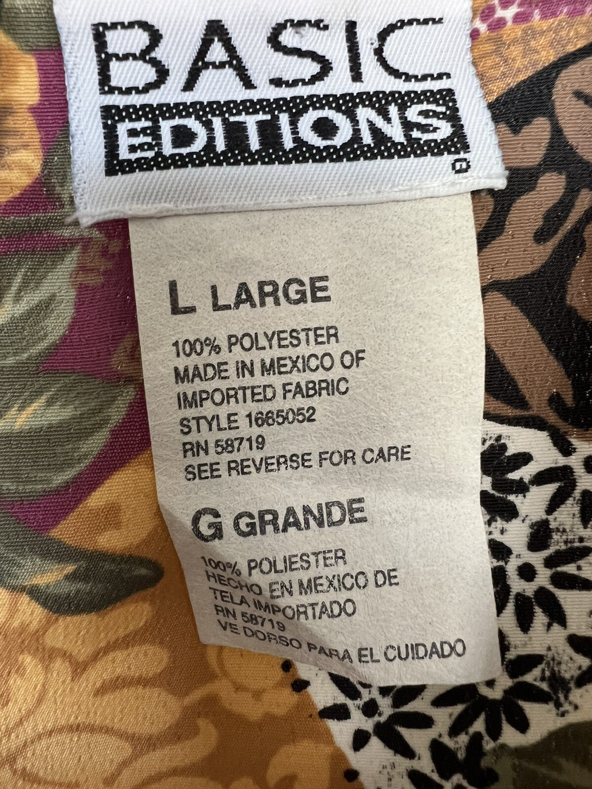 Basic Editions Multi-Pattern Vintage Floral Folk … - image 3