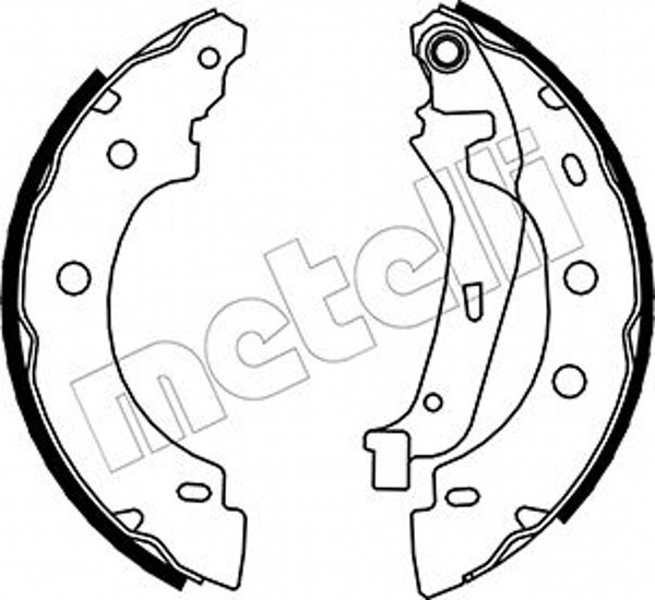 Metelli Bremsbackensatz Bremsbacken Hinten FüR Renault Kangoo Express FC0/1_-image