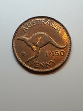 Australian 1950 PENNY CH UNC