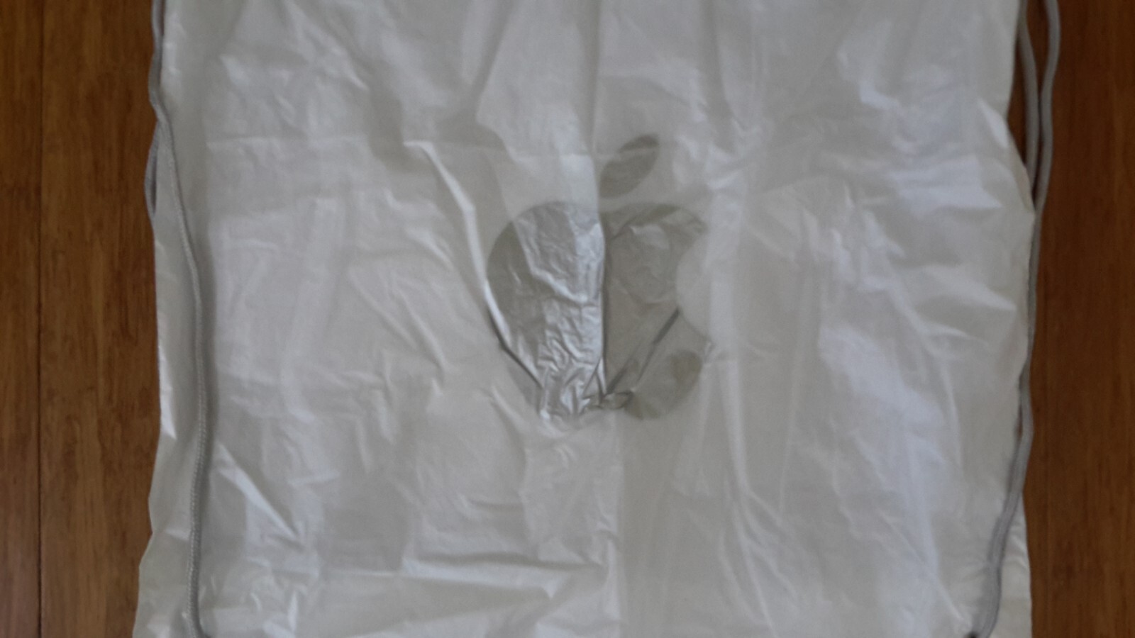 Apple Sackpack White/Silver Drawstring Athletic G… - image 2