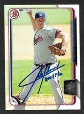 2015 BOWMAN BP 130  Jake Johansen  NATIONALS  SIGNED AUTOGRAPH AUTO COA
