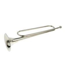 1 Piece Silver Students Youth Trumpet Horn Bugle Brass Instrument