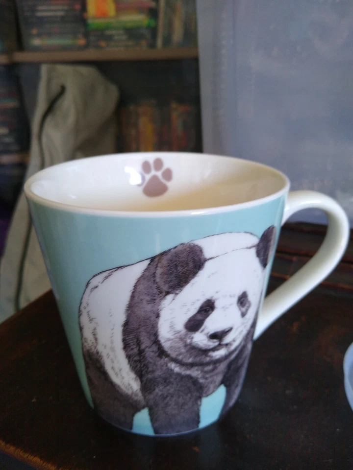 QUEENS PANDA COUTURE COFFEE MUG. Panda Bear China. Art Deco Print Mug. B104 - Image 2 of 4