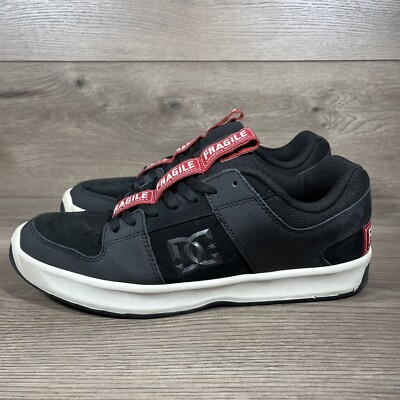 DC Shoes Andy Warhol Lynx Zero S Fragile Black Suede Skate Shoe Mens Size 12.5