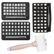 Leather Craft Stamp Kit Alphabet Number Punch Set DIY Carving Saddle Making Tool