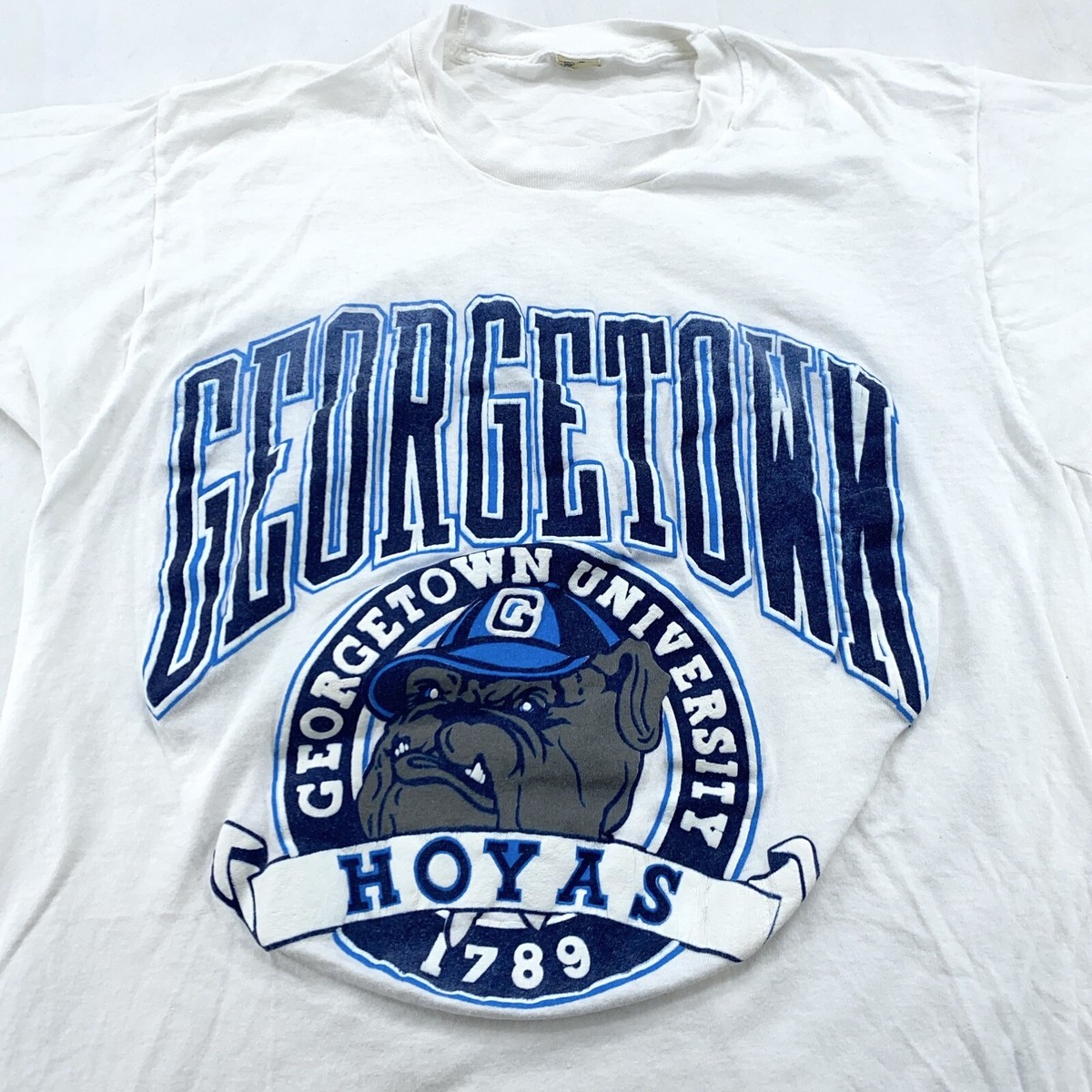vintage 80s GEORGETOWN UNIVERSITY HOYAS T-Shirt SMALL/MEDIUM