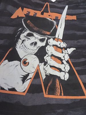 AFFLICTION THE ADICTS Band PUNK TEE SMALL Out of Print Signature Series