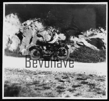 Foto NSU 501 T 501T Motorrad original Oldtimer IVB-26277 Frau 30-er