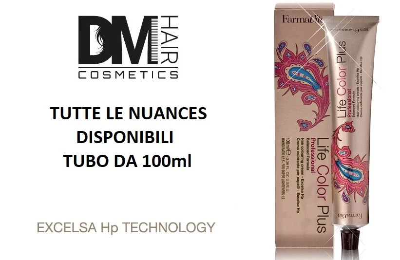 FARMAVITA Life COLOR Plus 100ml TINTA TINTURA COLORE PER CAPELLI PERMANENTE