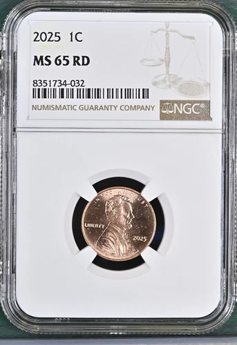 2025 LINCOLN UNION SHIELD CENT PENNY NGC MS65RD BU UNC DETAILED COIN #AD