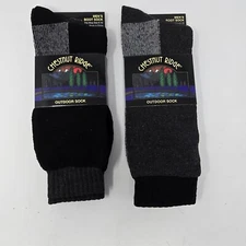 2 Pair Chestnut Ridge Mens Boot Socks Fits Shoe Size 6-12 Outdoor Hiking New