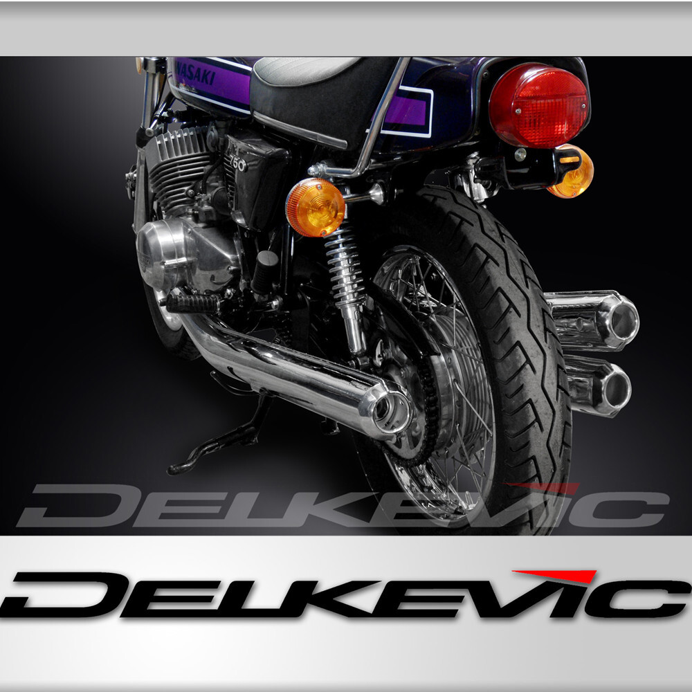 ギリシャセット Kawasaki H2C H2B H2 750 1974-75 Full Chrome Delkevic OEM Replica