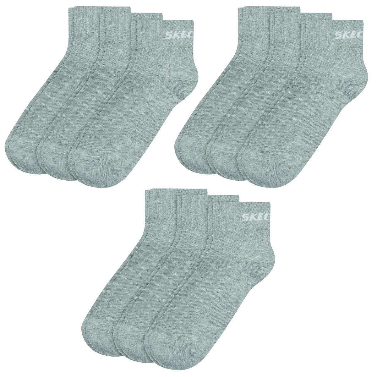 9 Pairs Skechers Unisex Quarter Socks SK42017 3790₽