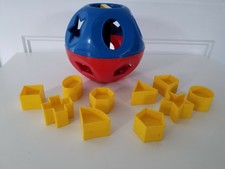 Vintage Shape -O-Ball Tupperware Tupper toys With 10 Shapes 70's 80's or 90's