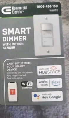 New Commercial Electric Smart Dimmer Switch 1006456159