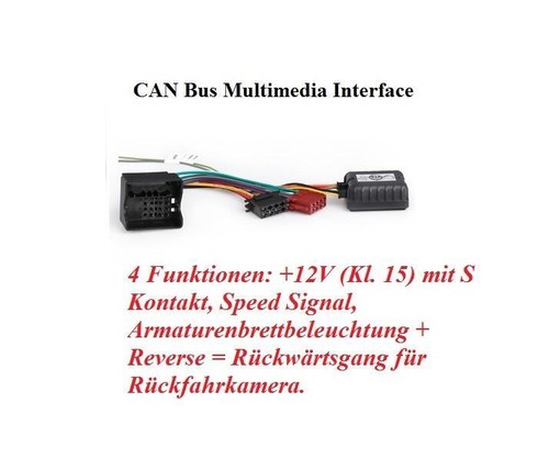 CAN Bus Radio Adapter kompatibel mit Seat Ibiza (4G - Typ 6J/6P) 2008 - 2014 - Bild 2 von 3