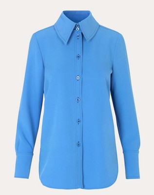 Brand New With Tags Stine Goya James Solid Cady Shirt Cornflower Blue XS