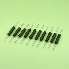 10pcs 6W 0.1R 10R 100R to 10K Ohm 5% Fixed Type Axial Leaded Wire Wound Resistor