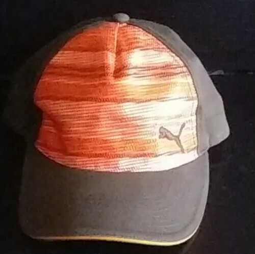 orange puma hats