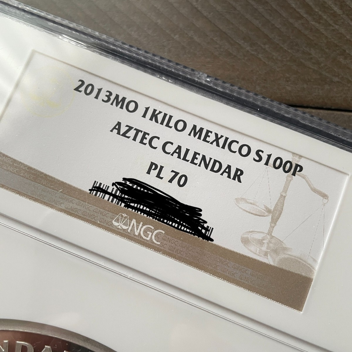 2013 Mexico 1 kilo Silver Aztec Calendar PL-70 NGC Only 11 in this